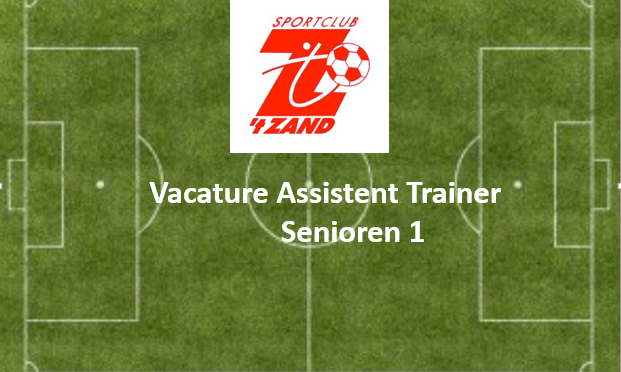 Vacature: assistent trainer Senioren 1